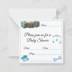 Baby Boy Baby Shower Card