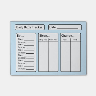 Baby Boy - Baby Tracker Post-it Notes