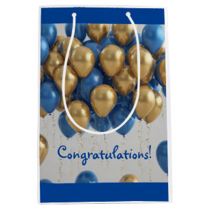 Baby Boy Balloons  Medium Gift Bag