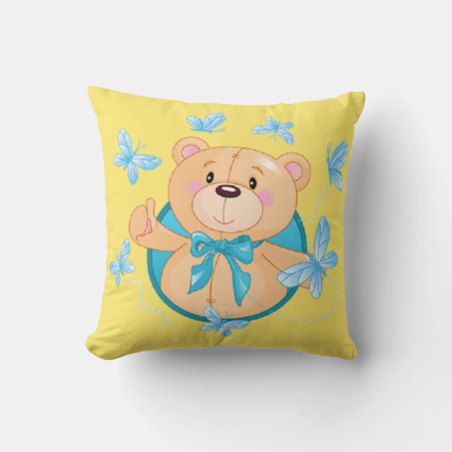 Baby Boy Bear Cushion (Front)