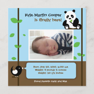 Baby Boy Birth Announcement