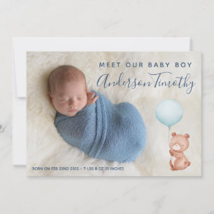 Baby Boy Birth Announcement