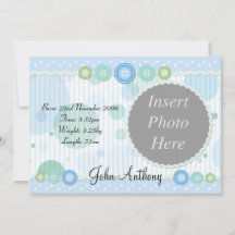 Baby Boy Birth Announcement