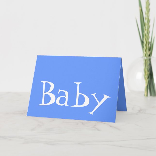 Baby Boy Birth Announcement Cards (Front)
