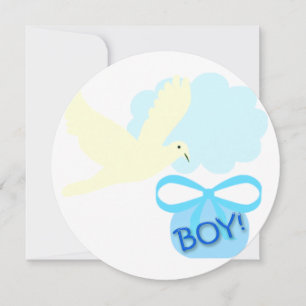 Baby Boy Birth Announcement Greeting Cards