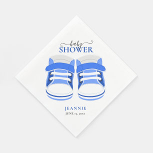 BABY BOY BLUE BOOTIES  BABY SHOWER Napkins