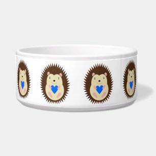 Baby Boy Blue Heart Hedgehog Patterned