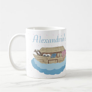 Baby Boy Blue Noah's Ark Baby Shower gift Coffee Coffee Mug