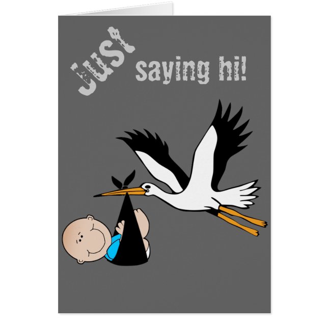 Baby Boy Blue & Stork (Front)