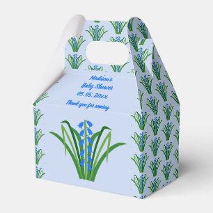 Baby Boy Bluebell Flowers Spring Baby Shower Favour Box