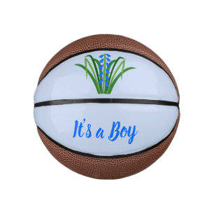 Baby Boy Bluebell Flowers Spring Custom Mini Basketball