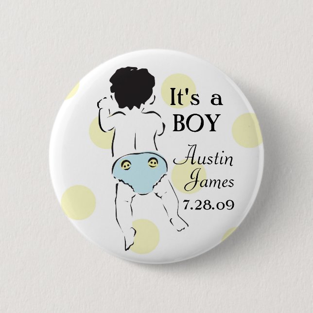 Baby Boy Bottom Button (Front)