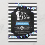 Baby Boy & Brunch Baby Shower Invitation<br><div class="desc">B is for Baby Boy and Brunch Baby Shower Invitation.</div>