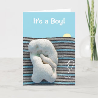 Baby boy card congratulations on the birth