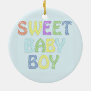 Baby Boy Ceramic Tree Decoration