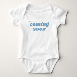 Baby Boy Coming Soon Cute Pregnancy Reveal Bodysuit