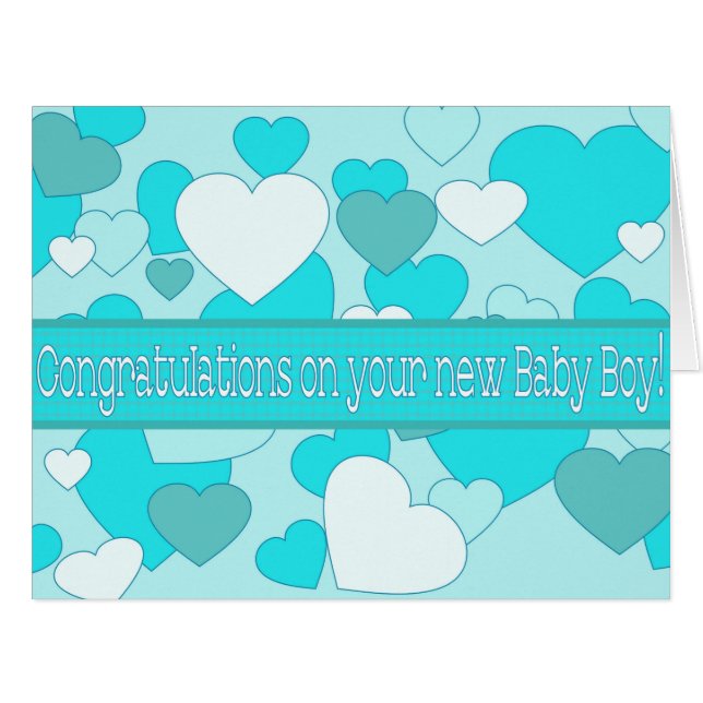 Baby Boy congratulations (Front Horizontal)