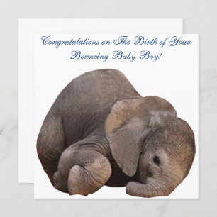 Baby Boy Congratulations Birth Card