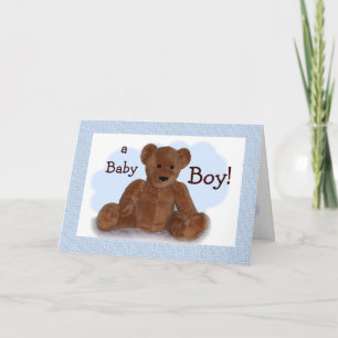 Baby Boy Congratulations Card