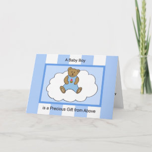 Baby Boy Congratulations Card -- Precious Gift