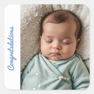 baby boy congratulations custom Sticker birth
