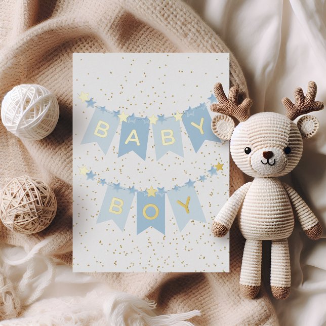 Baby Boy Congratulations Foil Card (Creator Uploaded)