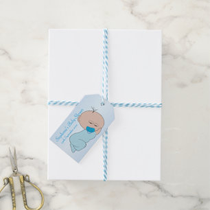 Baby Boy Design Baby Shower Gift Tags