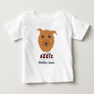 Baby Boy Dog Maroon T-Shirt