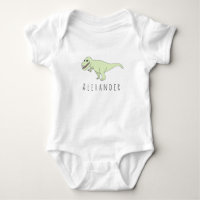 Baby Boy Doodle T-Rex Dinosaur with Name