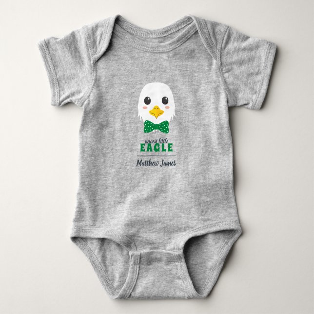 Baby Boy Eagle Green Bodysuit (Front)