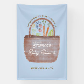 Baby Boy Farmer's Market Baby Shower Banner