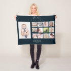 Baby Boy First Year Photo Collage Keepsake Navy