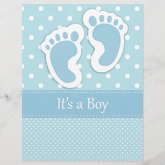 Baby Boy Footprints Adorable