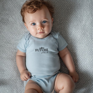 Baby Boy Future Pilot Aeroplane Aviator Minimalist Bodysuit