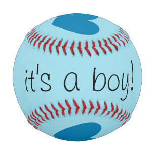 baby boy gender reveal baseball by dalDesignNZ