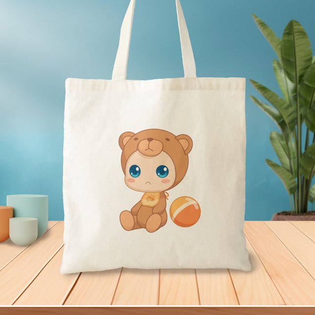 Baby Boy Girl Bear Jumpsuit Tote Bag (Creator Uploaded)