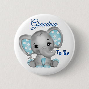 Baby Boy Grandma To Be 6 Cm Round Badge