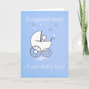 Baby boy - greeting card