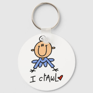 Baby Boy I Crawl Tshirts and Gifts Key Ring