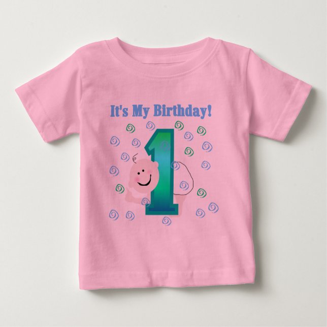 Baby Boy It's My 1st Birthday T-Shirt (Front)