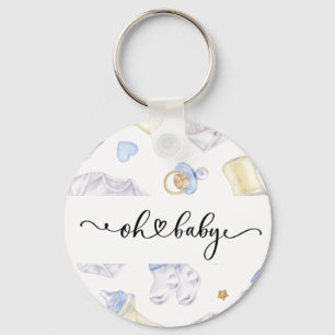 Baby Boy Keychain Baby Shower Favour Keepsake