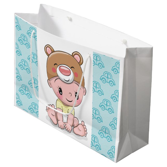 Baby Boy Large Gift Bag (Front Angled)