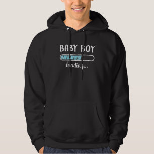 Baby Boy Loading Family Friends Humour Trendy Posi Hoodie