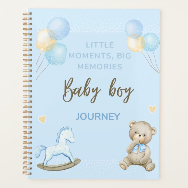 Baby Boy Memory Book Planner (Front)