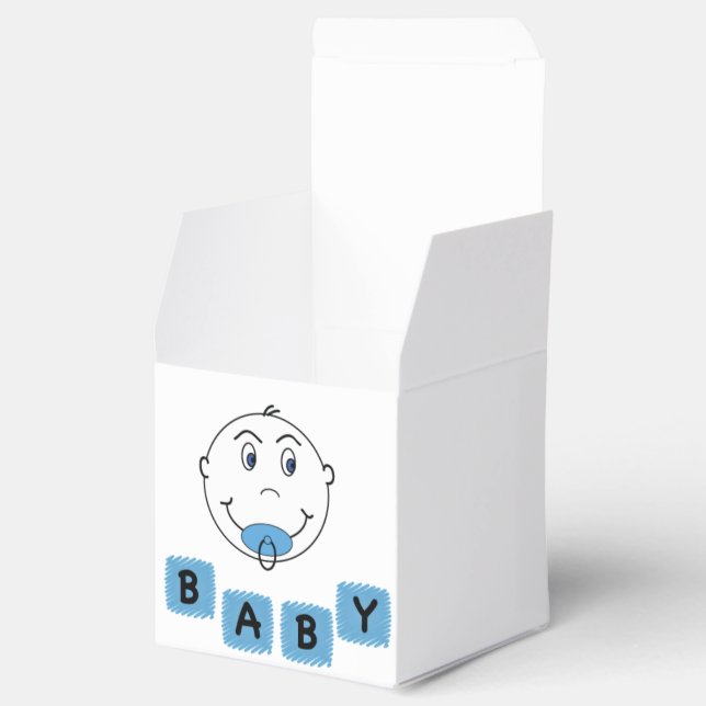Baby Boy Mischief Face Favour Box (Opened)