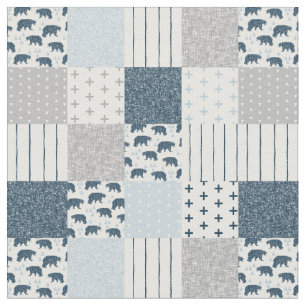 Baby Boy modern patchwork Fabric