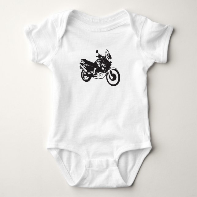 Baby Boy Motorcycle Graphic Bodysuit (Front)