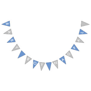 Baby Boy Nagpal Blue and Silver Banner