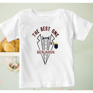 Baby Boy Name One Love Tuxedo  T-Shirt