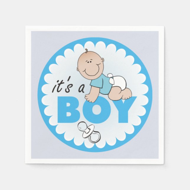 Baby Boy Napkin (Front)